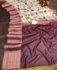 Premium Handloom Linen Floral Digital Printed Saree With Fancy Tessels