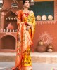 Designer Yellow Pure Floral Weaving Paithani Silk Saree with Rich Pallu & Tessels