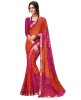 Traditional Bandhani Print Sarees with fancy lace work