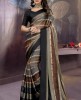 Pure Brasso Foil Printed Party Wear Saree With Heavy Blouse